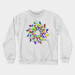 Leaves in multiple prismatic colours Crewneck Sweatshirt